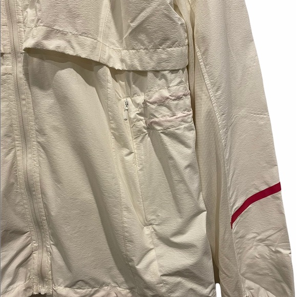 lululemon Run Jacket White/Pink Size 10 - Picture 9 of 12